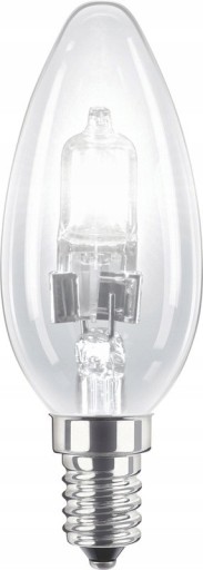Halogénová žiarovka B35 E14 230V 42W=60W priehľadná