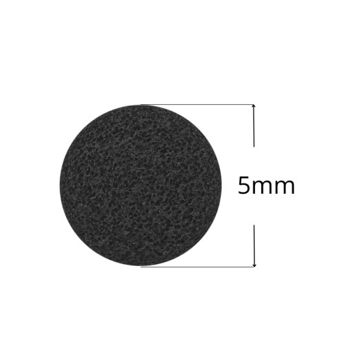 Šnúrka z mäkkej gumy, tesnenie EPDM 5 mm, mikroguma, 1 meter