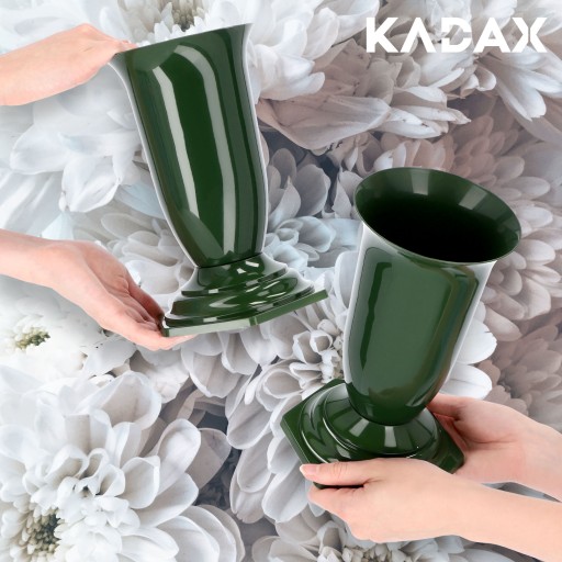 Váza, fľaša, cintorín, hrob, náhrobný kameň, zelená, 23 cm