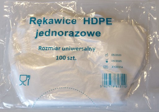 FÓLIOVÉ RUKAVICE JEDNORÁZOVÉ STRONG HDPE L 100 ks