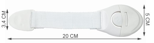 10x BEZPEČNOSTNÝ KLIPOVÝ ZÁMOK DETSKÝ KRYT