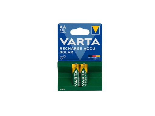 2x AA R6 800mAh NiMH 1,2V batéria Varta Solar