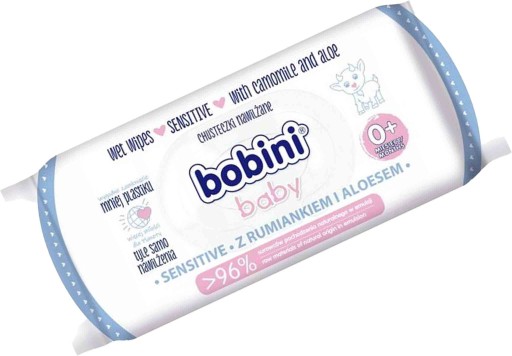 BOBINI hydratačné obrúsky 60 kusov CITLIVÉ