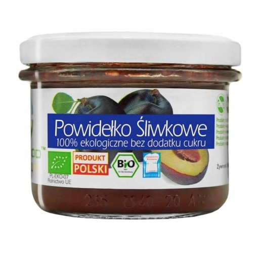 Slivkový lekvár 100% bez pridaného cukru BIO 180g