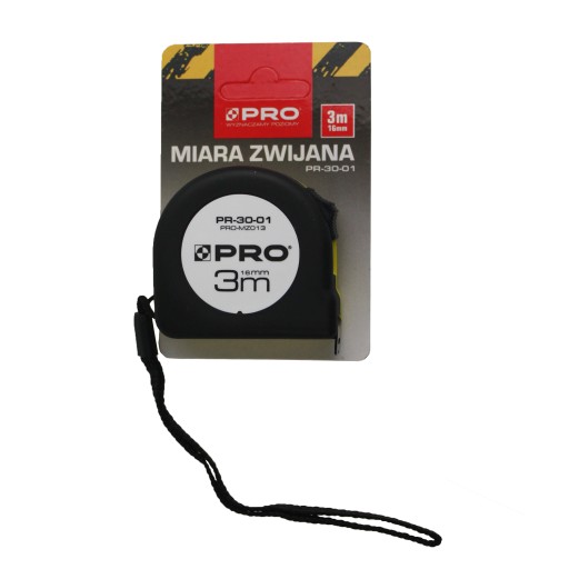 Zvinovací meter 3 m x 16 mm meracie pásmo PR-30-01 PRO