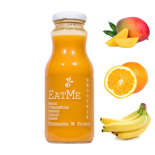 Smoothie mousse 100% mango banán pomaranč 240ml