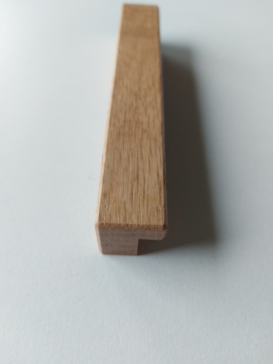 Drevená nábytková úchytka, dub ELKA, dĺžka 128mm, veľ. 96mm POLSKÝ VÝROBOK