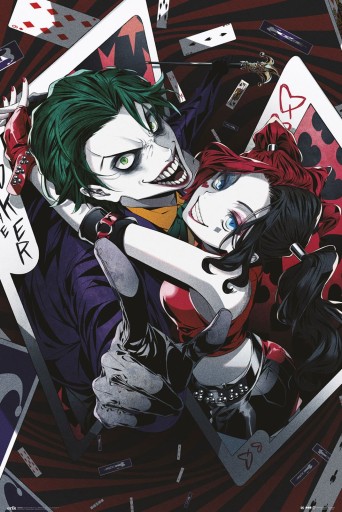 Anime plagát DC Comics Harley Quinn Joker 61 x 91,5