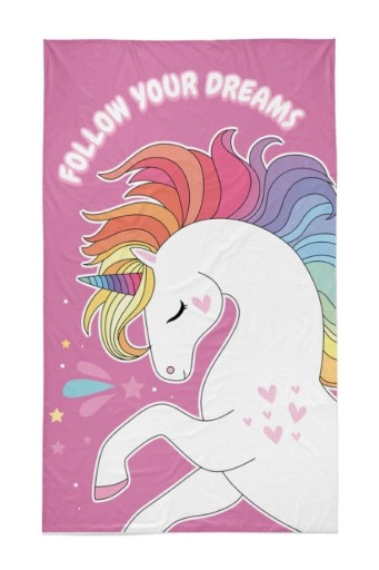 Osuška 30x50 do škôlky Unicorn 100% Bavlna