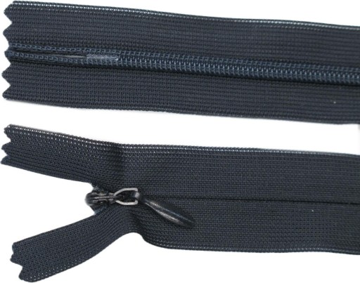Vnútorný zips IN40 22cm námornícka modrá D071 IN23