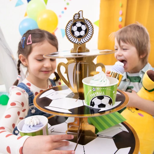 Zmrzlinový pohár Futbalová narodeninová lopta SAW FUTBAL