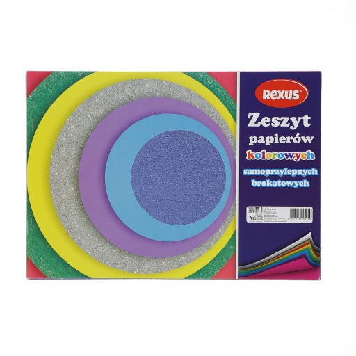Farebný samolepiaci papier A4/8K trblietky BENIAMIN