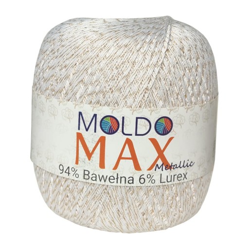 Max Moldo Metallic - biela a zlatá