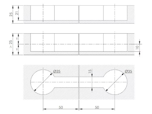 QUICK konektor na pripojenie pracovnej dosky, skrutka 8x100mm Italiana L-100 Fi-35 sada