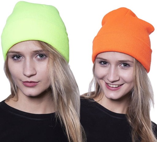 Zimná čiapka FLUO - Ochrana a bezpečnosť po tmavom Unisex POM