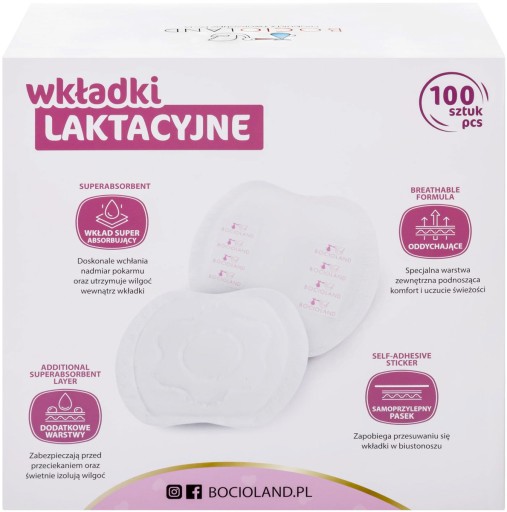 BOCIOLAND Big Pack vložky na dojčenie 100 ks