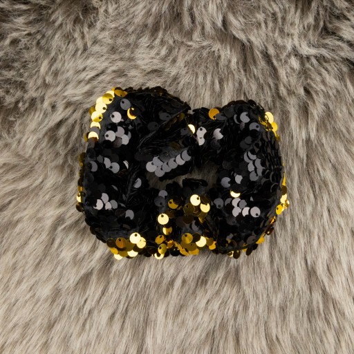 Gumička do vlasov čierna s flitrami Flitre Scrunchie