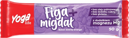 Figová ovocná tyčinka s mandľou 50g - Yoga Life