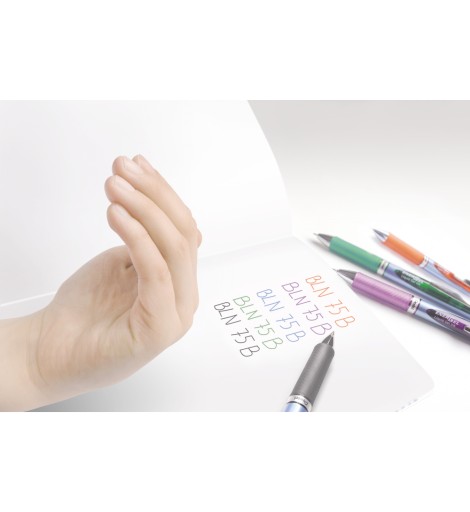 Automatické guľôčkové pero čierne 0,5 mm Energel BLN75 Pentel
