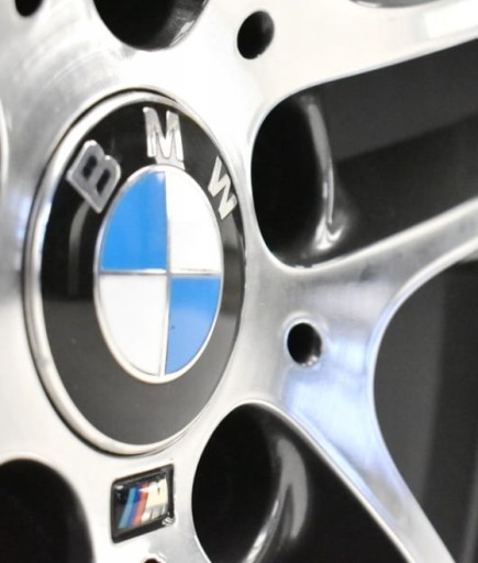 1 ks ZNAK BMW M-POWER ODZNAK LOGO NA ZLIATINÝCH DISKOCH VOLANT 17x9 CHROM.