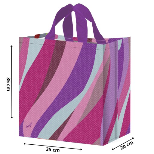 Opätovne použiteľná látková nákupná taška 35x20x35