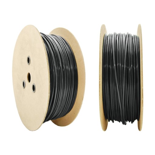 Oceľové lanové lano s PVC poťahom 2/4mm 1x19 ČIERNA 5mb