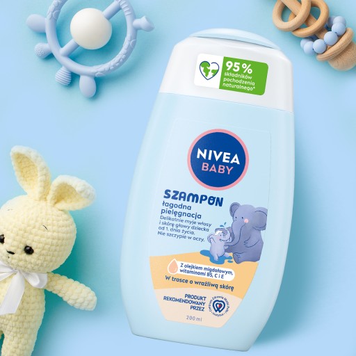 NIVEA BABY Jemný šampón na vlasy pre deti a dojčatá 200 ml