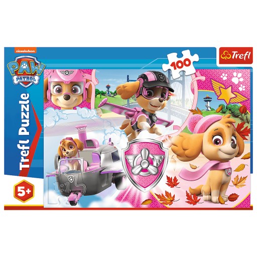 PUZZLE 100 EL - Paw Patrol Sky v akcii TREFL 16368
