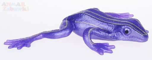 GUMOVÁ HRAČKA PERLA ŽABKA, FIALOVÁ, 12CM