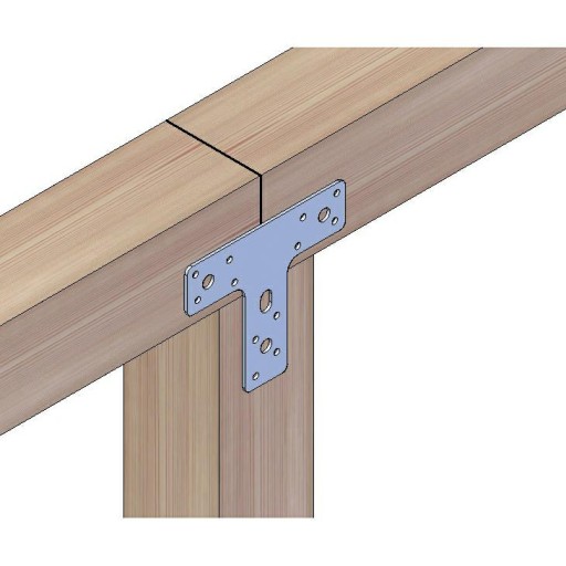 Plochý konektor typu T 70x50x16mm žltý pozink