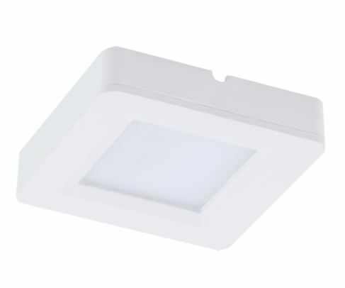 STRUHM Štvorcové podskrinkové svietidlo LUNA / IGA D LED 1,8W 7x1,5cm biele