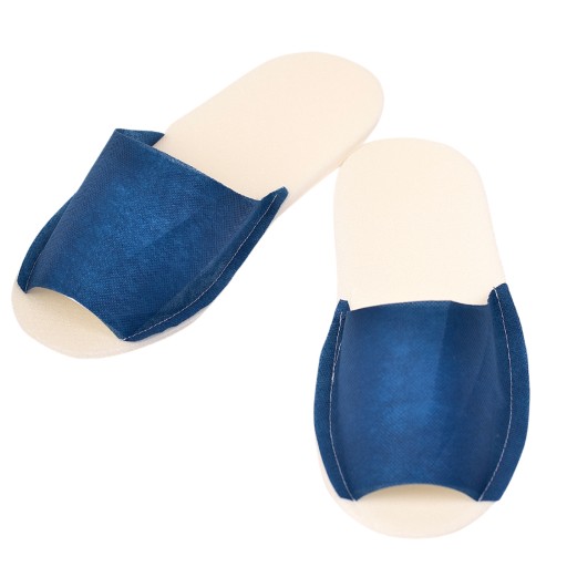 JEDNORÁZOVÉ HOTELOVÉ VONKAJŠIE papuče 29 cm BIELE A NAVY NAVY - 1 PÁR