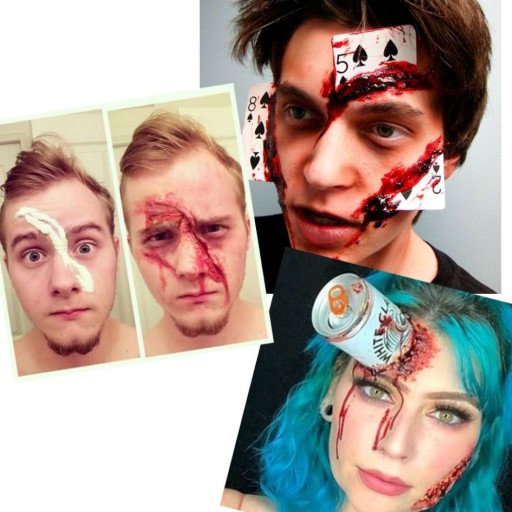 LATEX latex na KRÉMOVÝ krémový HALLOWEEN make-up
