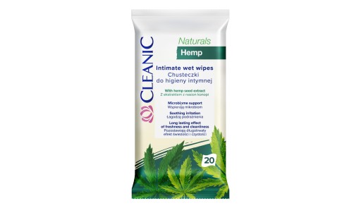 Cleanic Naturals KONOPNÉ utierky 20 ks