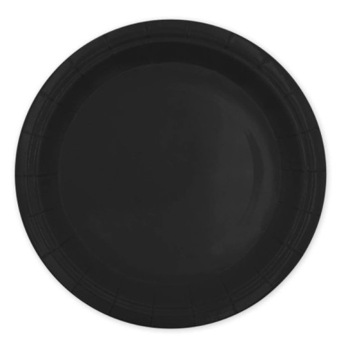 ČIERNE HALLOWEENSKÉ PAPIEROVÉ TANIERE 18cm 6 ks