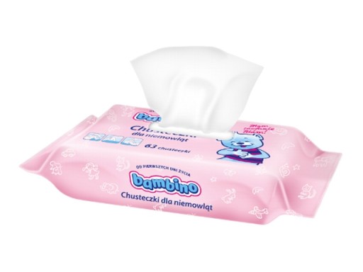 Bambino Vlhčené obrúsky Vlhčené obrúsky 1 x 63 ks.