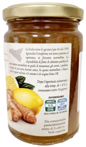 Citrónový džem Citrón so zázvorom - PRÍCHUŤ SICÍLIE 360 gr