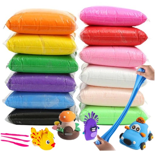 Penová plastelína Polymérová hlina Magic Plastic Play Dough x 36