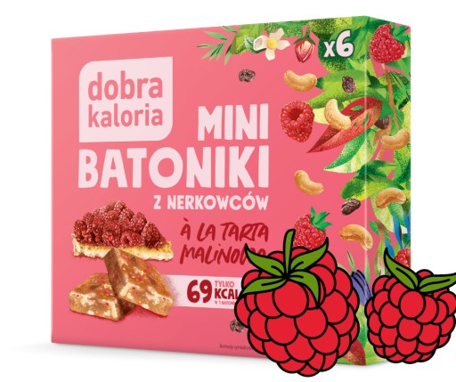 Zdravé tyčinky MINI malinový koláč DOBRÉ KALÓRIE