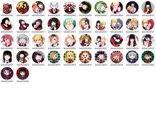 Anime Manga Kakegurui Pins VEĽKÝ VÝBER