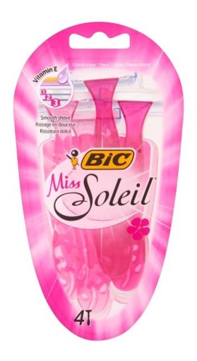 Bic Miss Soleil Razor ružová 4 ks.