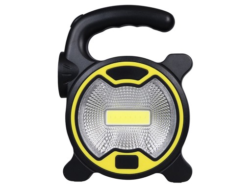 Výkonná LED COB lampa do dielne s držiakom halogénovej batérie