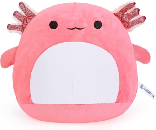 PLYŠOVÝ MASKOT PRE DETI axolotl kawaii 8 palcov ružový