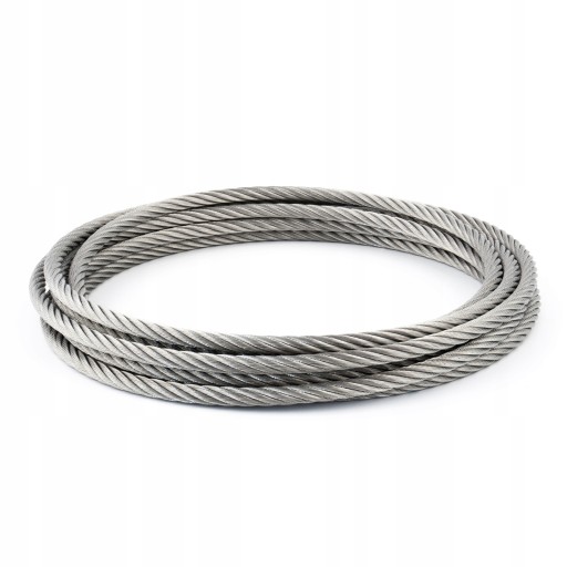 Oceľové lanové lano, NEREZ INOX, kyselinovzdorné, výplet 7x7 8mm 1m