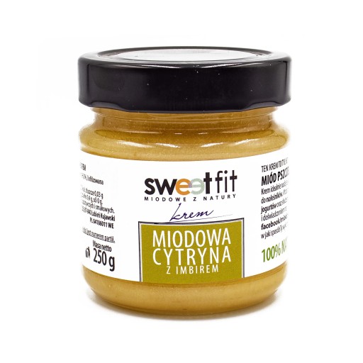 Medová smotana so zázvorom a citrónom 250g