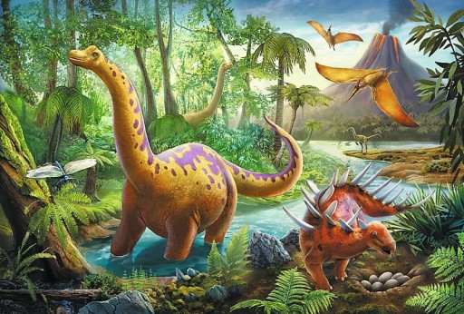PUZZLE 60 DINOSAURS puzzle pre deti