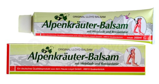 Alpenkrauter Balsam Lloyd cirkulačná masť 200ml GERMAN ORIGINAL