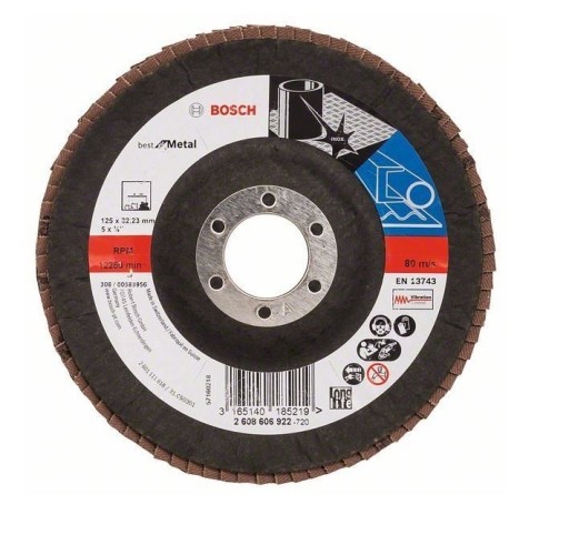 BOSCH lamelový kotúčový brúsny kotúč 125mm Gr80