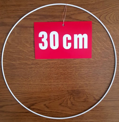 BIELY krúžok/ráfik pre lapače snov a makramé 30 cm