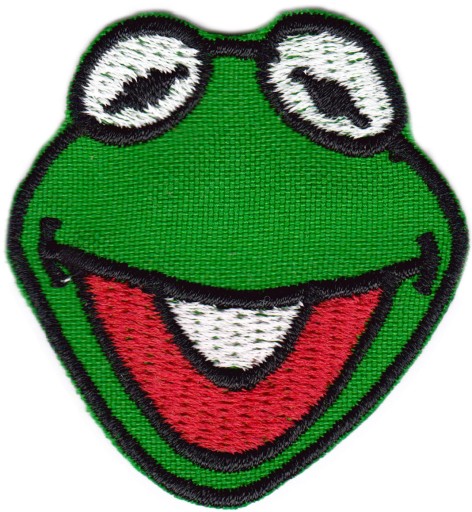 Termo-adhezívne náplasti Kermit pre deti